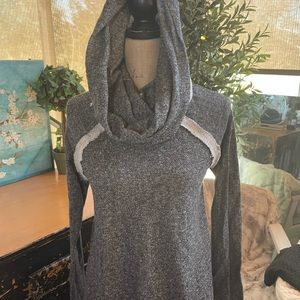 My beloved grey Tunic sweatshirt with neck scarf